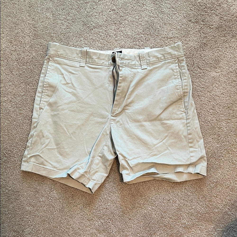J. Crew Tan Flat Front Shorts Versatile Style
